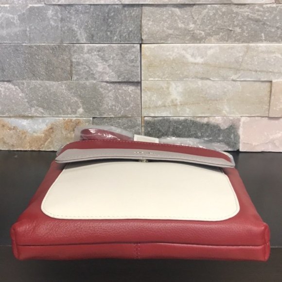 Tula England Colorblock Leather Zip-Top Crossbody Bag - Picture 4 of 4